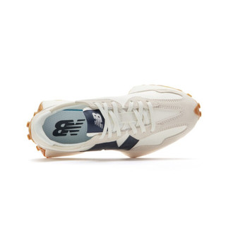 new balance NB官方2021新款女款情侣款327系列WS327KB休闲鞋 灰色/米白/藏青 WS327KB 35(脚长22cm)