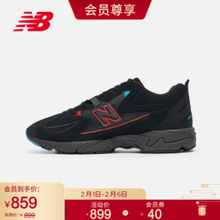 New Balance NB官方2021新款中性款828系列ML828OG百搭舒适休闲鞋复古老爹鞋 黑色 ML828OG 42（脚长26.5cm)