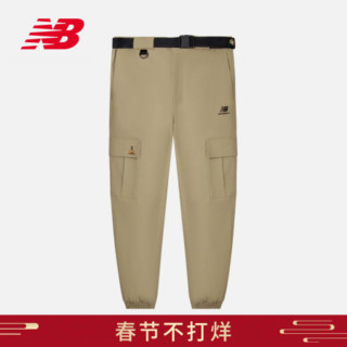 New Balance NB官方秋冬男款NTA89011休闲简约舒适时尚百搭梭织长裤 BEI NTA89011 L