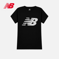 New Balance NB官方2021新款女款WT03816时尚LOGO舒适针织圆领T恤 BK WT03816 L