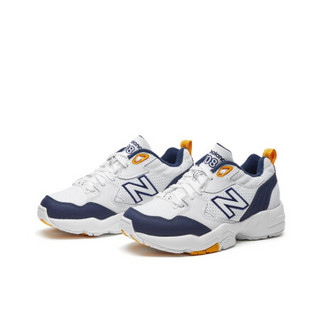 New Balance NB官方2021新款女款708系列休闲鞋WX708WP舒适百搭老爹鞋 白色/藏青色 WX708WP 37（脚长23.5cm）