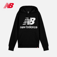 New Balance NB官方2021新款男款AMT03558百搭时尚连帽卫衣套头衫 BK AMT03558 S