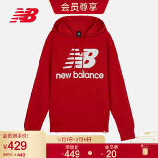 New Balance NB官方2021新款男款AMT03558百搭时尚连帽卫衣套头衫 REP AMT03558 XL