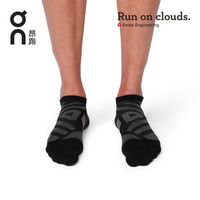 On昂跑 隐形舒适男款跑步短袜 Low Sock Black/Shadow 黑/深灰 M