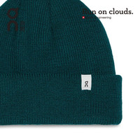 On 昂跑 舒适透气保暖羊毛套头帽冷帽 Merino Beanie Evergreen 常青绿 可调节