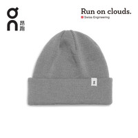 On 昂跑 舒适透气保暖羊毛套头帽冷帽 Merino Beanie Lunar 深灰 可调节