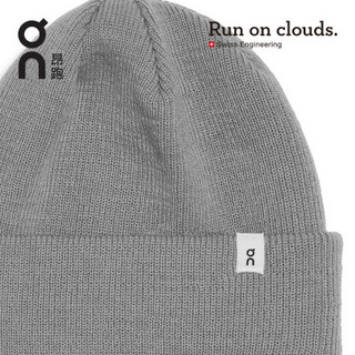 On 昂跑 舒适透气保暖羊毛套头帽冷帽 Merino Beanie Lunar 深灰 可调节