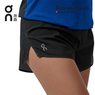 On昂跑 2020春夏新品轻量舒适女款竞速跑步短裤 Race Shorts Black黑 L