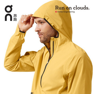 On昂跑 舒适透气男款防风防水夹克 Waterproof Anorak Mustard  芥末黄 XL