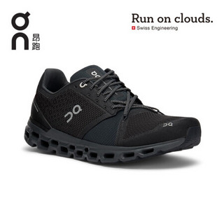 On昂跑 减震透气稳定支撑男款路跑鞋 Cloudstratus Black | Shadow 黑/深灰 40.5 US(M7.5)