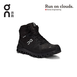 On昂跑 男款轻量防水徒步登山靴 Cloudrock Waterproof All Black/全黑 43 US(M9.5)