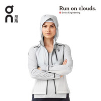 On昂跑 全天候轻量防护女款夹克Weather Jacket Grey/White  灰/白 XS