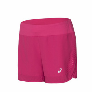 ASICS亚瑟士 女式速干透气4英寸跑步短裤2012A392-703 深粉色 L