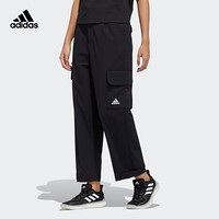 阿迪达斯官网 adidas TECH PT WOVEN 女装训练运动裤GP0608 黑色/白 A/M(165/72A)