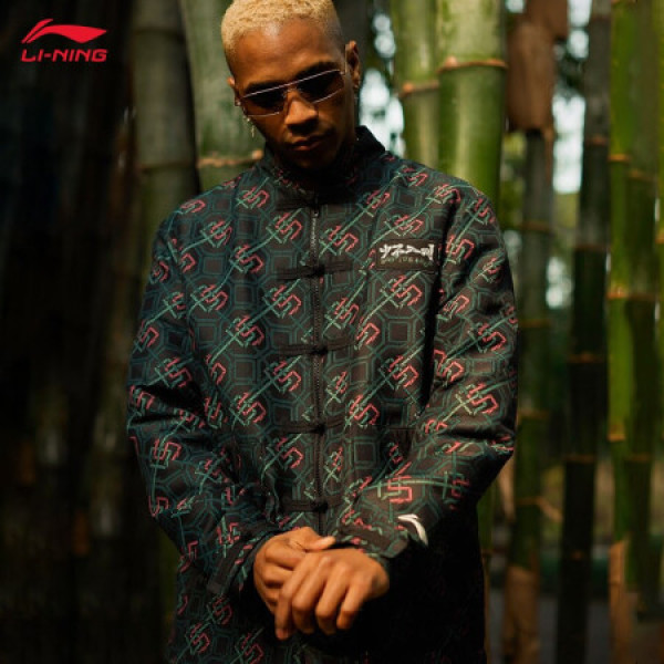 李宁外套男装badfive少不入川男子加绒宽松休闲外套afdr381官方旗舰
