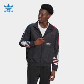 阿迪达斯官网 adidas 三叶草 TRICOL TT 男装运动夹克外套GN3582 黑色 XS(参考身高:167~172CM)