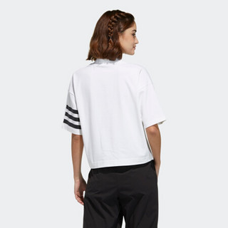 阿迪达斯官网 adidas neo W CS MAR TEE 女装运动短袖T恤GP5469 白 A/2XL(175/100A)