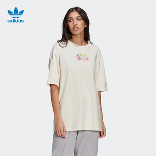 adidas ORIGINALS adidas阿迪达斯官方三叶草女装夏季运动宽松短袖T恤GP3497 无染色 38(参考身高:169~172CM)