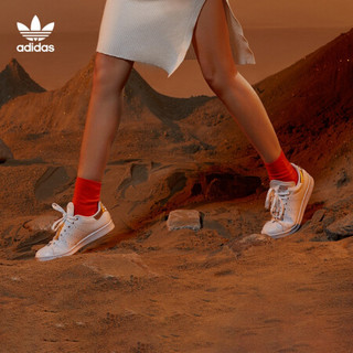 adidas ORIGINALS STAN SMITH系列 女士运动板鞋 EE8821 白/金 36