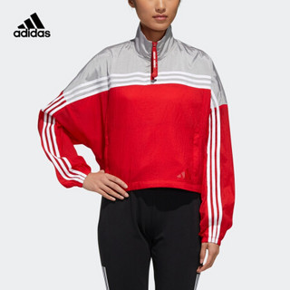 阿迪达斯官网 adidas URBAN ANORAK 女装运动型格夹克外套GJ9021 浅猩红/银色 A/XS(155/80A)