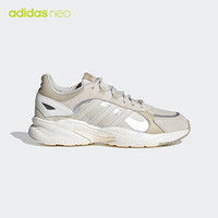 阿迪达斯官网adidas neo CRAZYCHAOS 男鞋休闲运动鞋FX9104 米白/白/灰 42(260mm)