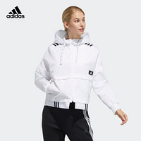 阿迪达斯官网 adidas STR JKT LIGHT 女装训练运动夹克外套GT4403 白/黑色 A/XL(170/96A)