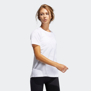 adidas 阿迪达斯 AEROKNIT TEE 女子运动T恤 GQ9430 白色 L