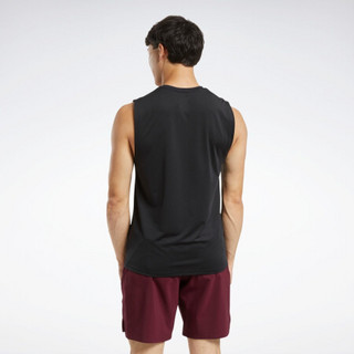 Reebok锐步 运动健身 TS Activchill Sleeveless 男子运动背心 FU2918_黑色 A/S