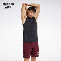 Reebok锐步 运动健身 TS Activchill Sleeveless 男子运动背心 FU2918_黑色 A/S