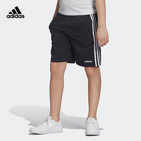 阿迪达斯官网 adidas YB E 3S WV SH 大童装训练运动短裤DV1790 黑色/白 170CM