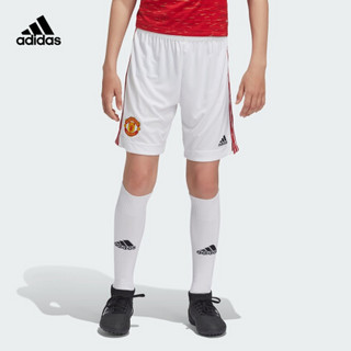 阿迪达斯官网adidas MUFC H SHO大童装秋季曼联主场足球运动短裤FM4285 白 164CM