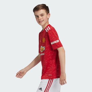 阿迪达斯官网adidas MUFC H JSY大童装秋季足球曼联主场运动球衣FM4292 天然红 176CM