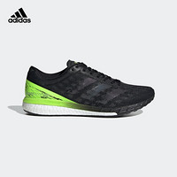 adidas 阿迪达斯 ADIZERO BOSTON 9训练备赛马拉松boost跑鞋男阿迪达斯官方 黑色/绿色/银金属 41