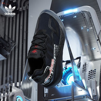 adidas 阿迪达斯 官网 adidas 三叶草 ZX 2K BOOST 男女经典运动鞋FX7038 黑/白/红 42.5(265mm)