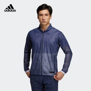 阿迪达斯官网adidas Statement JK 男装春季高尔夫运动夹克外套GM0749  学院藏青蓝A/XL(185/104A)【规格参数品牌图片】-什么值得买