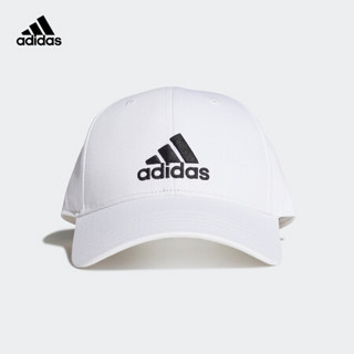 adidas 阿迪达斯 官网 adidas BBALL CAP COT 男女训练运动帽子FK0890 白/白/黑色 OSFW