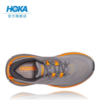 HOKA ONE ONE男斯廷森6全地形减震越野跑步鞋StinsonATR6轻便透气运动鞋新品 霜严灰 /万寿菊橙-男 05/ 230mm