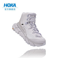 HOKA ONE ONE男女款TENNINE Hike GTX运动鞋高帮防水登山徒步鞋 白色/ 云雾灰-男女款-建议选大1码-2/20开售 8.5/255mm/W