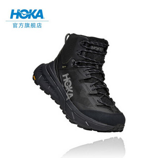 HOKA ONE ONE男女款TENNINE Hike GTX运动鞋高帮防水登山徒步鞋 黑色 / 深鸥灰-男-建议选大1码 09.5/275mm