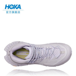 HOKA ONE ONE男女款TENNINE Hike GTX运动鞋高帮防水登山徒步鞋 白色/ 云雾灰-男女款-建议选大1码-2/20开售 05.5/235mm
