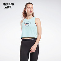 Reebok锐步 运动健身LM Authentic Crop Tank女子莱美运动背心 GN5949_淡蓝色 A/XS