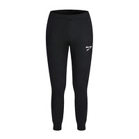 多威（Do-win）针织运动长裤男女宽松新款纯色速干阔腿休闲跑步裤29802 黑色（女款） S