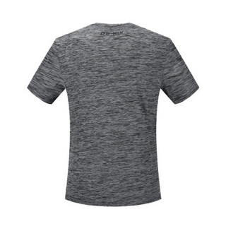多威（Do-win）运动T恤男2019新款男士圆领衫健身短袖速干透气运动服366609 灰色 S