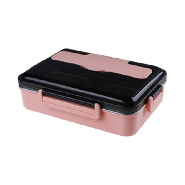 hommy 佳佰 J1014-4F 分隔饭盒 1L 粉色