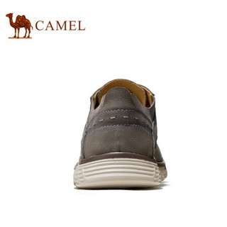 骆驼（CAMEL） 商务休闲鞋 透气轻便软底男士皮鞋 A112307470 灰色 40