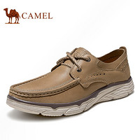 骆驼（CAMEL） 商务休闲鞋 透气轻便软底男士皮鞋 A112307470 沙色 44