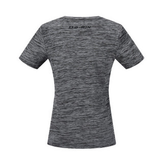 多威（Do-win）运动T恤女2019新款女士圆领衫健身短袖速干透气运动服366609 灰色 3XL