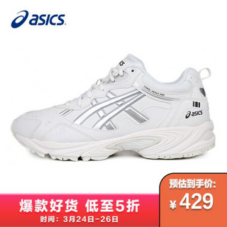 亚瑟士 ASICS GEL-100TR男女复古时尚运动休闲鞋情侣鞋1023A012-101 白色/银色 44