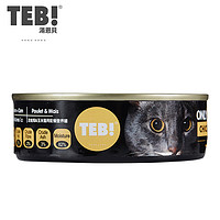 TEB 汤恩贝 L系列 鸡肉玉米湿粮猫罐头 100g*6罐