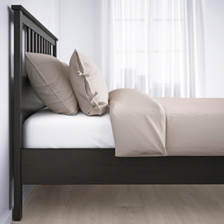 IKEA 宜家 HEMNES 汉尼斯 实木床 朗赛特 黑褐色 120*200cm